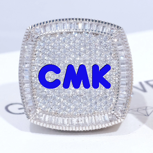 CUSTOM LETTER 3D ICED RING