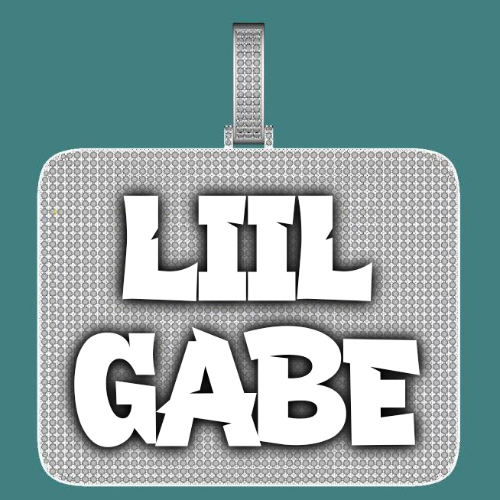 CUSTOM LETTER NECKLACE 3D BIG SQUARE