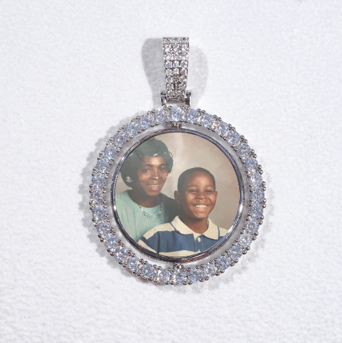 3D Spinning 2-Faced Custom Picture Pendant