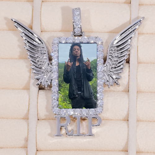 RIP WING 3D CUSTOM PICTURE PENDANT