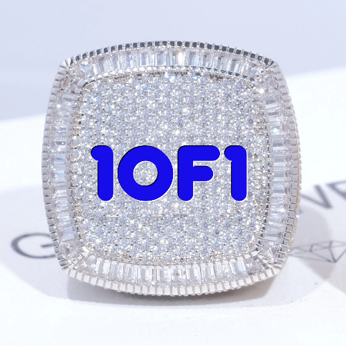 CUSTOM LETTER 3D ICED RING