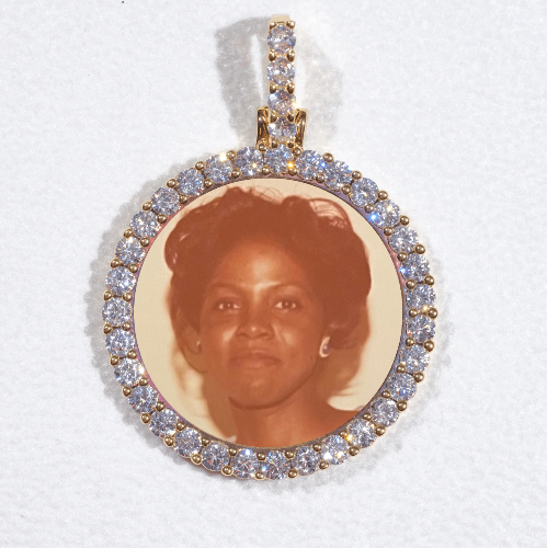 3D CIRCLE CUSTOM PICTURE PENDANT SMALL SIZE