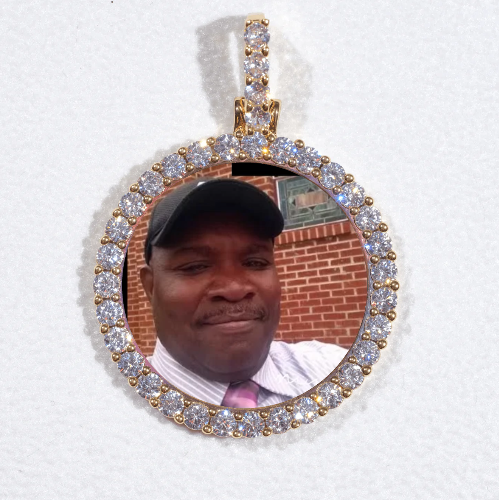 3D CIRCLE CUSTOM PICTURE PENDANT SMALL SIZE