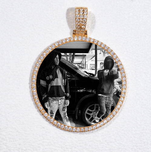 MEDIUM 3D CIRCLE CUSTOM PICTURE PENDANT