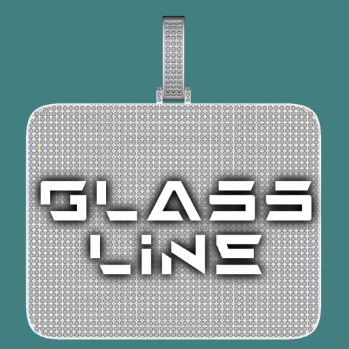 CUSTOM LETTER NECKLACE 3D BIG SQUARE