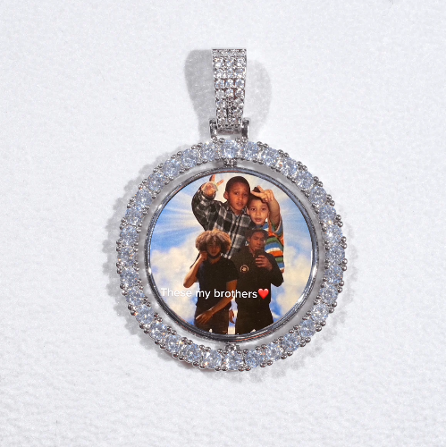 3D Spinning 2-Faced Custom Picture Pendant