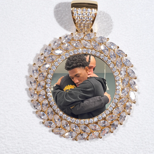 Large 3D Wheat Ear Custom Picture Pendant