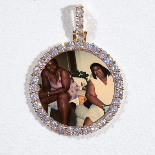 3D CIRCLE CUSTOM PICTURE PENDANT SMALL SIZE