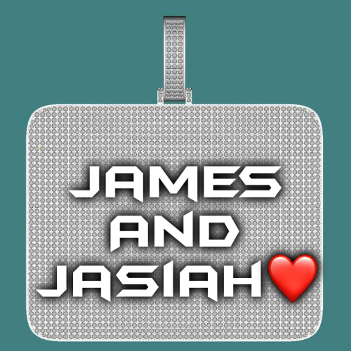 CUSTOM LETTER NECKLACE 3D BIG SQUARE