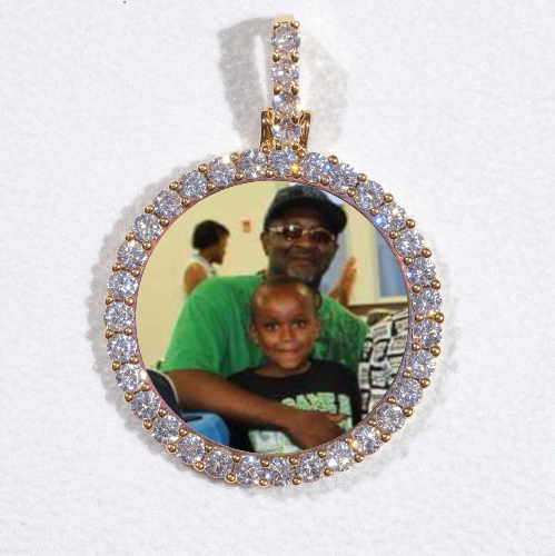 3D CIRCLE CUSTOM PICTURE PENDANT SMALL SIZE