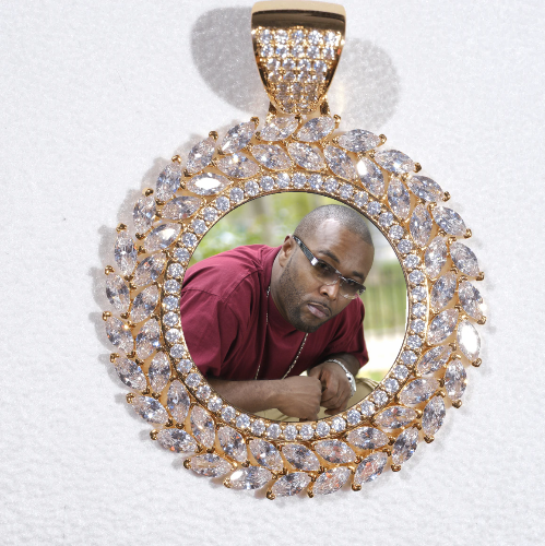 Large 3D Wheat Ear Custom Picture Pendant