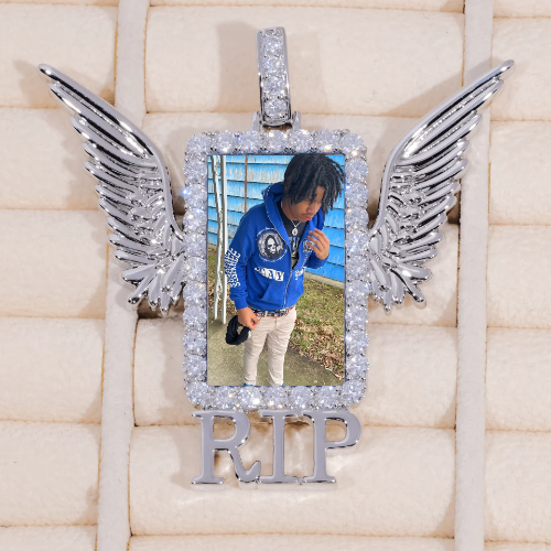 RIP WING 3D CUSTOM PICTURE PENDANT