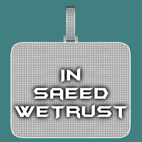 CUSTOM LETTER NECKLACE 3D BIG SQUARE
