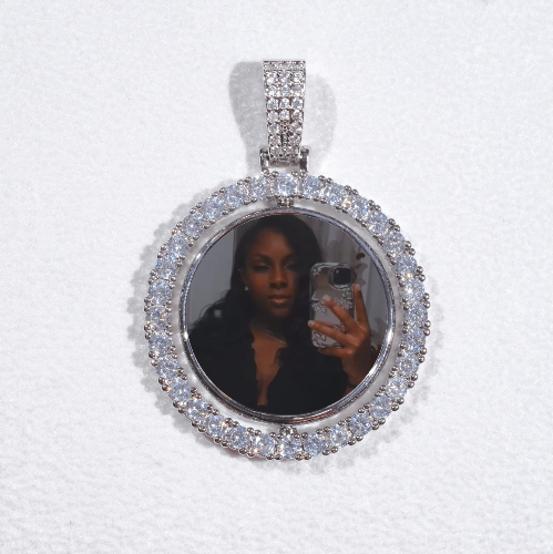 3D Spinning 2-Faced Custom Picture Pendant