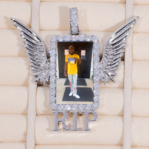 RIP WING 3D CUSTOM PICTURE PENDANT