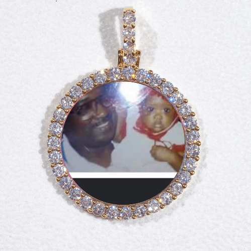 3D CIRCLE CUSTOM PICTURE PENDANT SMALL SIZE