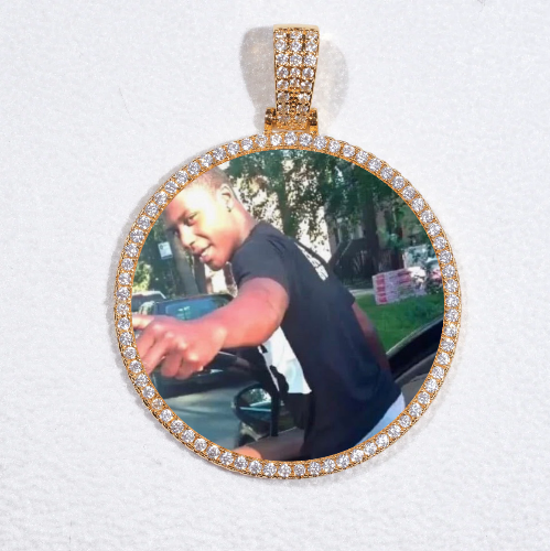 MEDIUM 3D CIRCLE CUSTOM PICTURE PENDANT
