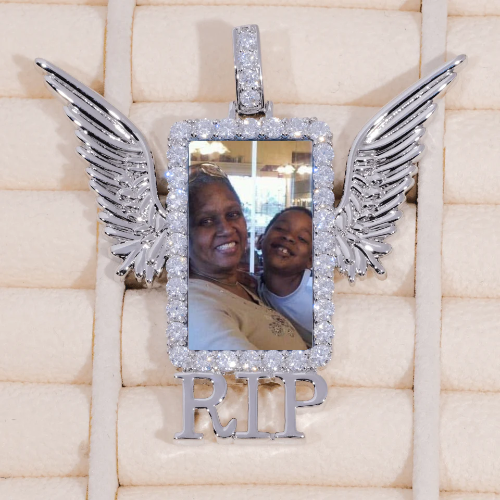 RIP WING 3D CUSTOM PICTURE PENDANT