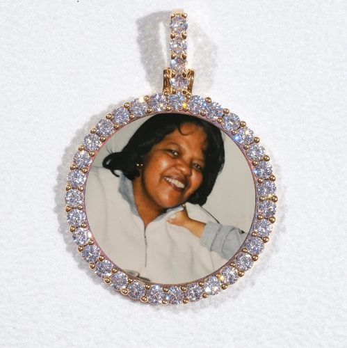 3D CIRCLE CUSTOM PICTURE PENDANT SMALL SIZE