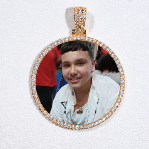 MEDIUM 3D CIRCLE CUSTOM PICTURE PENDANT