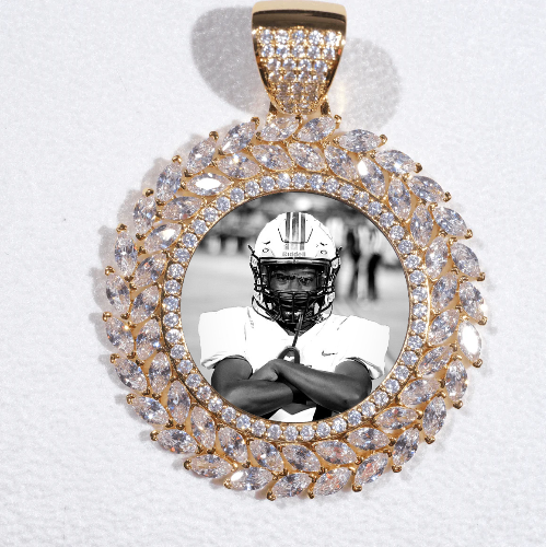 Large 3D Wheat Ear Custom Picture Pendant