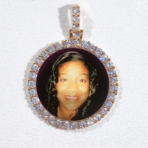 3D CIRCLE CUSTOM PICTURE PENDANT SMALL SIZE