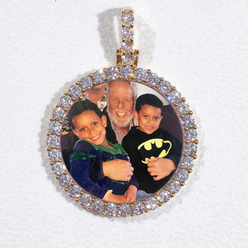 3D CIRCLE CUSTOM PICTURE PENDANT SMALL SIZE