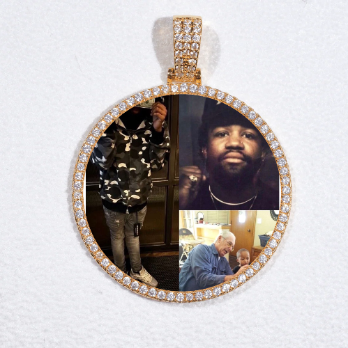 MEDIUM 3D CIRCLE CUSTOM PICTURE PENDANT