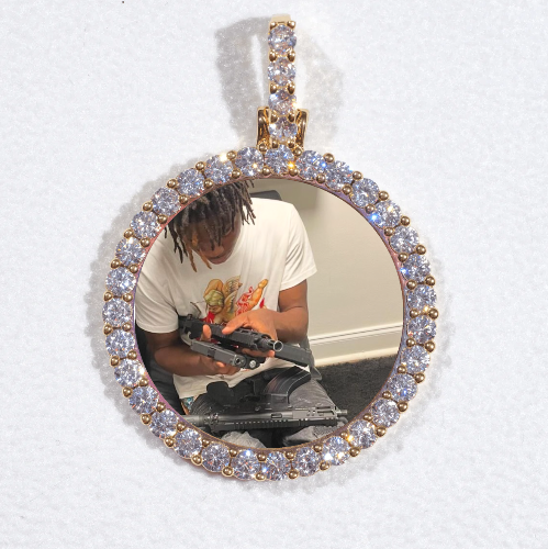 3D CIRCLE CUSTOM PICTURE PENDANT SMALL SIZE