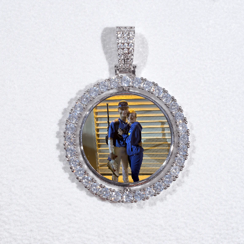 3D Spinning 2-Faced Custom Picture Pendant