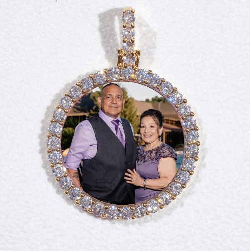 3D CIRCLE CUSTOM PICTURE PENDANT SMALL SIZE