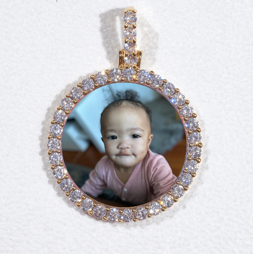 3D CIRCLE CUSTOM PICTURE PENDANT SMALL SIZE