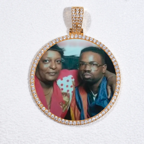 MEDIUM 3D CIRCLE CUSTOM PICTURE PENDANT
