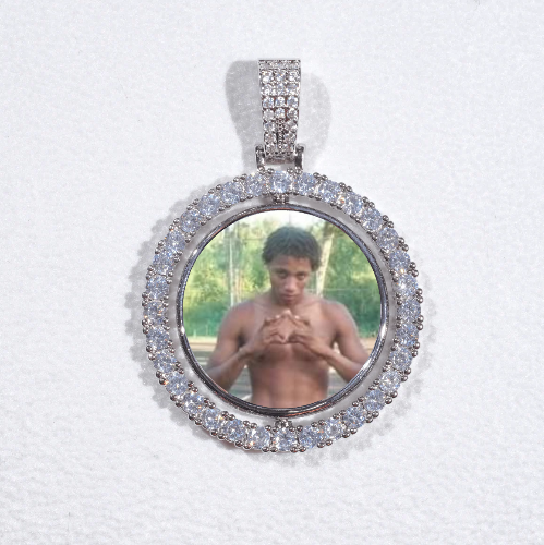 3D Spinning 2-Faced Custom Picture Pendant