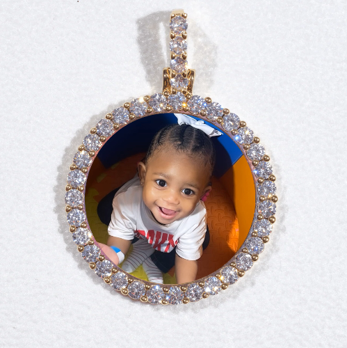 3D CIRCLE CUSTOM PICTURE PENDANT SMALL SIZE