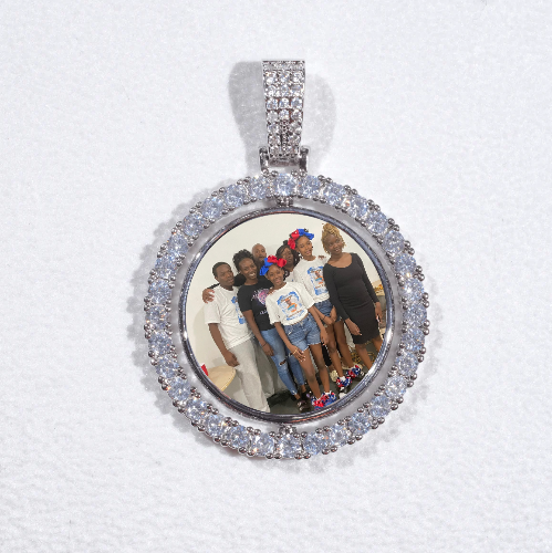 3D Spinning 2-Faced Custom Picture Pendant