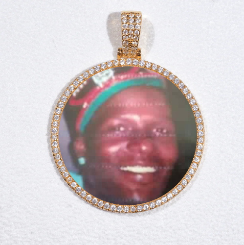 MEDIUM 3D CIRCLE CUSTOM PICTURE PENDANT
