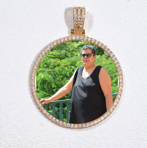 MEDIUM 3D CIRCLE CUSTOM PICTURE PENDANT