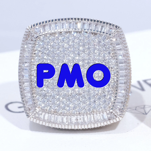 CUSTOM LETTER 3D ICED RING