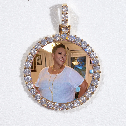 3D CIRCLE CUSTOM PICTURE PENDANT SMALL SIZE