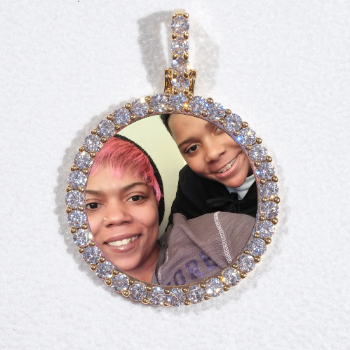 3D CIRCLE CUSTOM PICTURE PENDANT SMALL SIZE