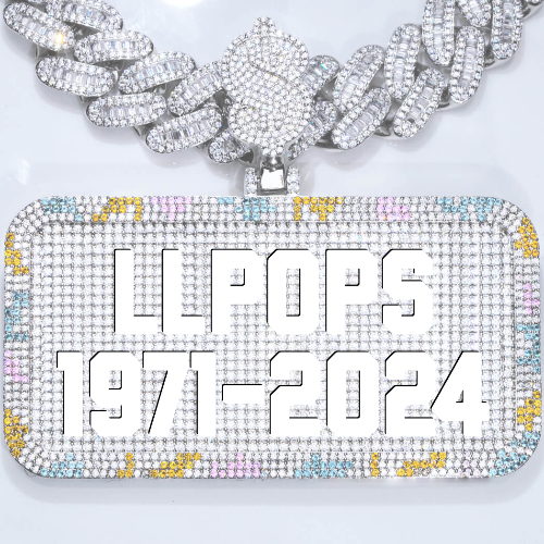 CUSTOM LETTER NECKLACE 3D COLORFUL SQUARE