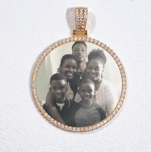 MEDIUM 3D CIRCLE CUSTOM PICTURE PENDANT