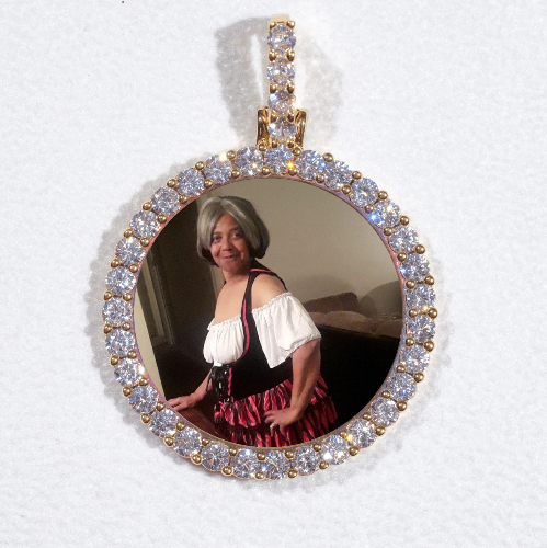 3D CIRCLE CUSTOM PICTURE PENDANT SMALL SIZE