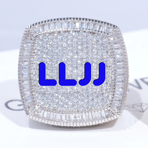CUSTOM LETTER 3D ICED RING