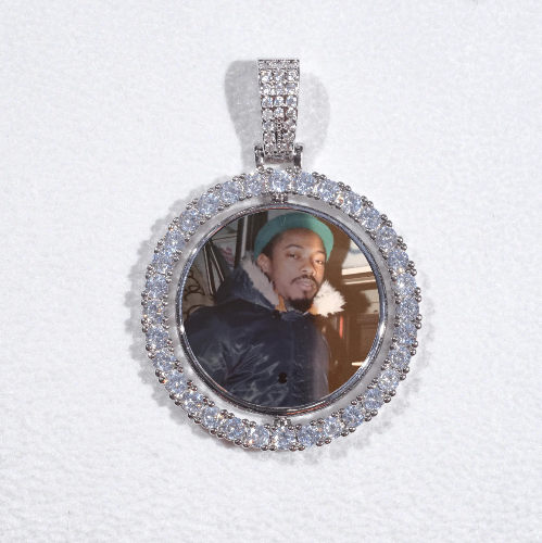 3D Spinning 2-Faced Custom Picture Pendant
