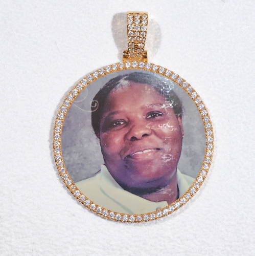 MEDIUM 3D CIRCLE CUSTOM PICTURE PENDANT