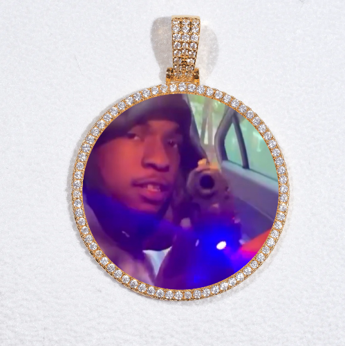 MEDIUM 3D CIRCLE CUSTOM PICTURE PENDANT