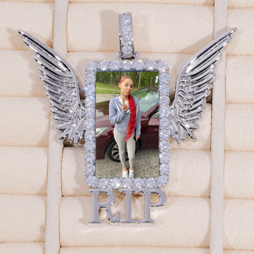 RIP WING 3D CUSTOM PICTURE PENDANT