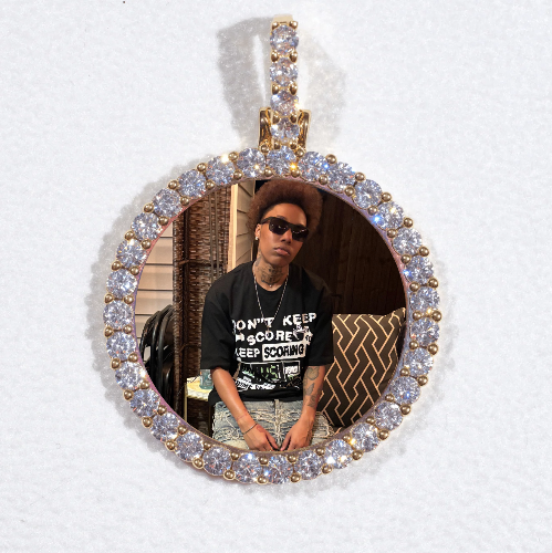3D CIRCLE CUSTOM PICTURE PENDANT SMALL SIZE